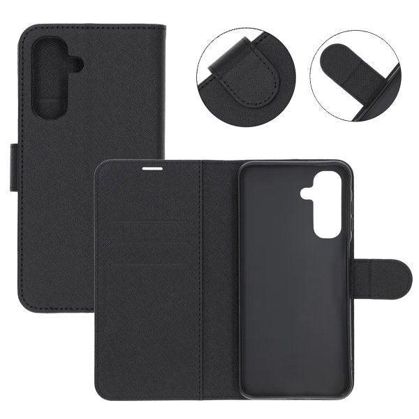Samsung Galaxy A17 Etui med Kortlomme stativfunksjon Svart