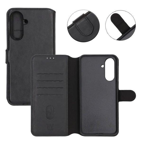 Rvelon Samsung Galaxy A17 Etui 4 Kortlomme Svart
