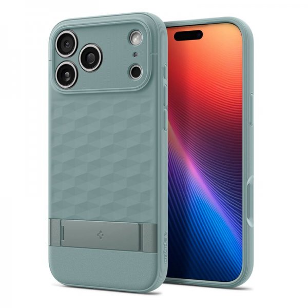 Spigen iPhone 17 Pro Max Deksel Parallax S MagFit Sage Green