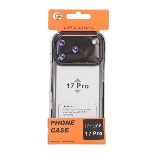 iPhone 17 Pro Deksel TPU Case Svart