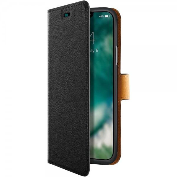 Xqisit iPhone 12/iPhone 12 Pro Etui Slim Wallet SelecTion Svart