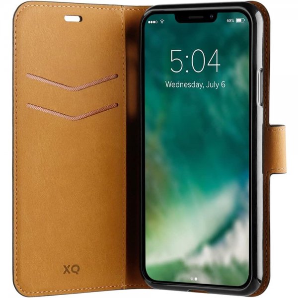 Xqisit iPhone 12/iPhone 12 Pro Etui Slim Wallet SelecTion Svart