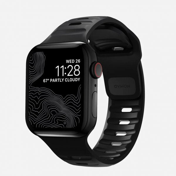 Nomad Apple Watch 44/45/46mm/Apple Watch Ultra Armbånd Sport Band Svart