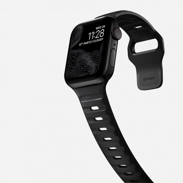 Nomad Apple Watch 44/45/46mm/Apple Watch Ultra Armbånd Sport Band Svart