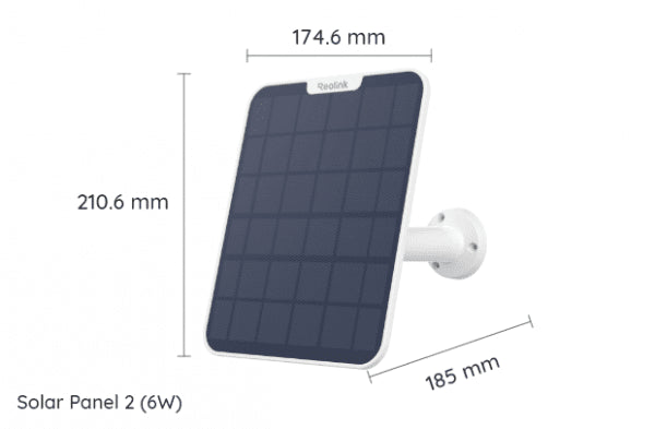 Reolink Solcellepanel 2 6W Hvit