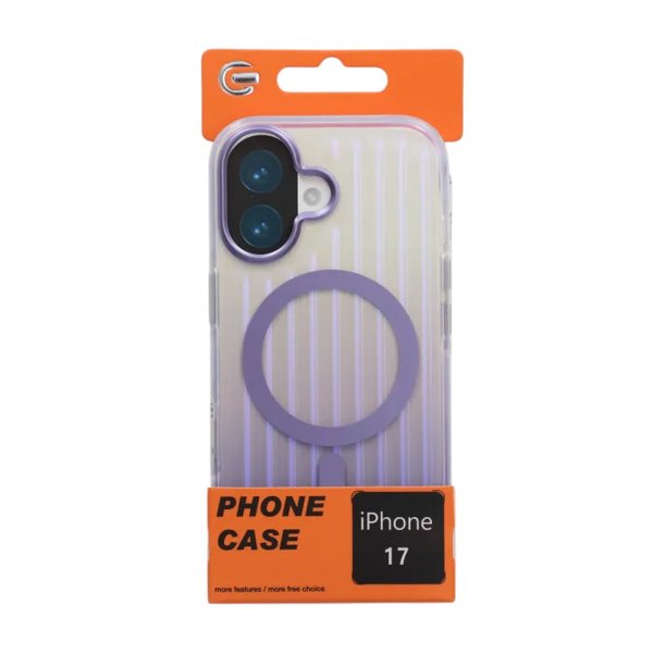 iPhone 17 Deksel Korrugerte MagSafe Lilla