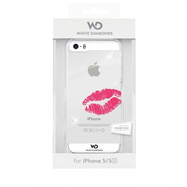 White Diamonds iPhone 5/5S/SE 2016 Deksel Lipstick Kiss