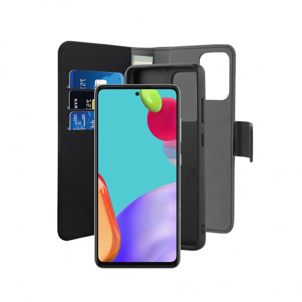 Puro Samsung Galaxy A52/A52s 5G Etui Wallet Detachable 2 in 1 Svart