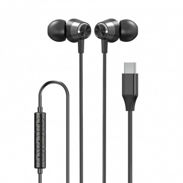 Xqisit Hodetelefoner In-Ear Headset USB-C Svart
