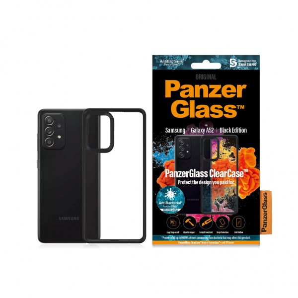 PanzerGlass Samsung Galaxy A52/A52s 5G Deksel ClearCase Black Edition