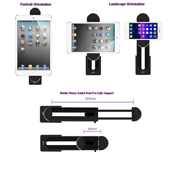 Gear Holder for nettbrett Fotostativ 1/4" Stativgjenge