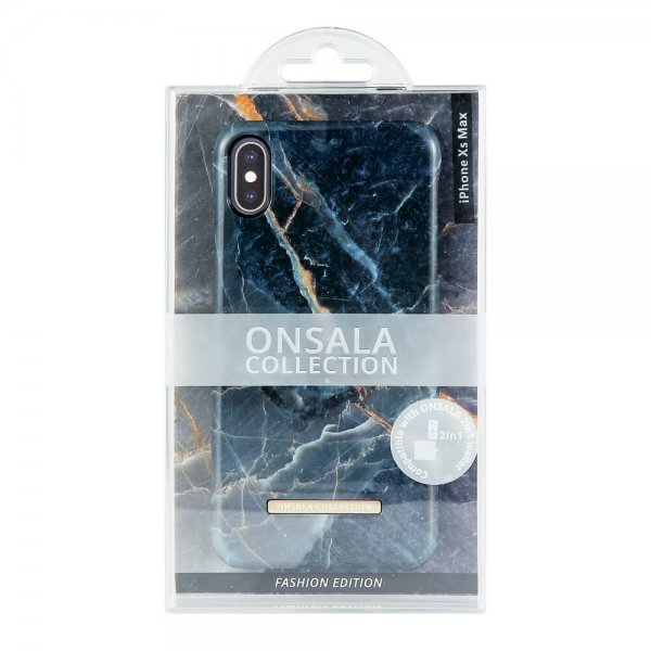 Onsala iPhone Xs Max Deksel Fashion Edition Grey Marble
