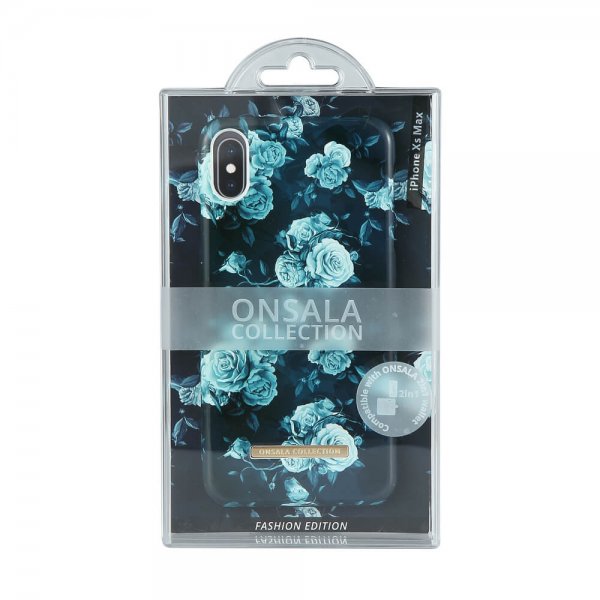 Onsala iPhone Xs Max Deksel Fashion Edition Dark Flower