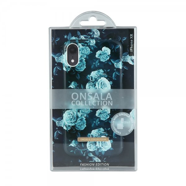 Onsala iPhone Xr Deksel Fashion Edition Dark Flower