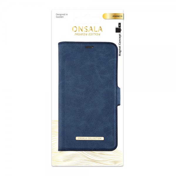 Onsala iPhone 11 Etui Fashion Edition Avtakbart Deksel Royal Blue