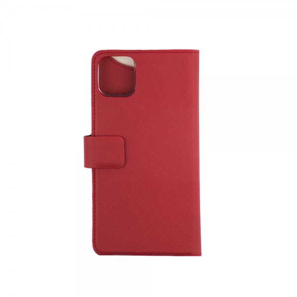 Onsala iPhone 11 Pro Max Etui Fashion Edition Avtakbart Deksel Saffiano Rød