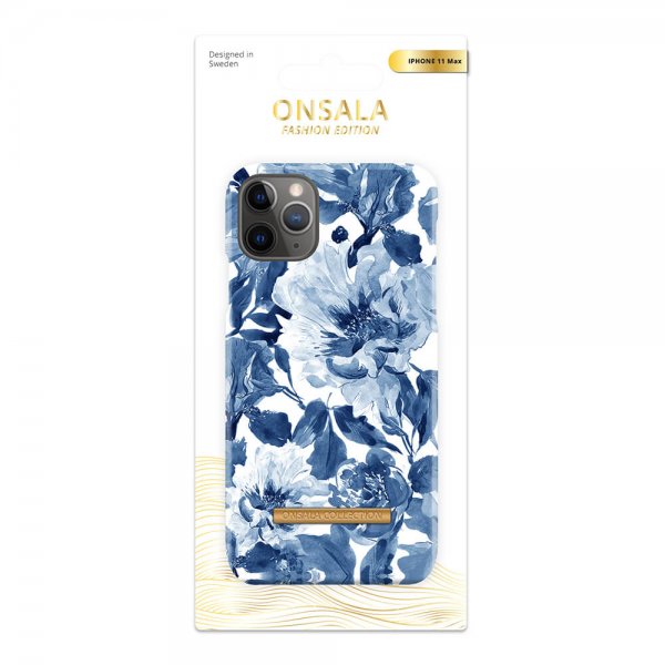 Onsala iPhone 11 Pro Max Deksel Fashion Edition Indigo Peony