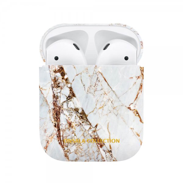 Onsala AirPods 1/2 Deksel Fashion Edition White Rhino Marble