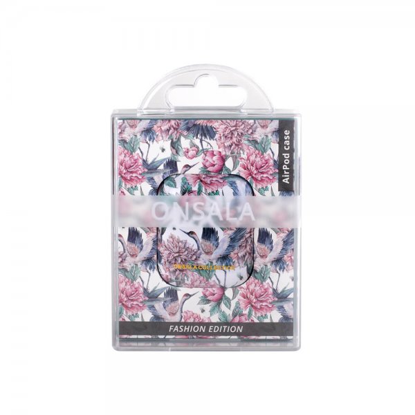 Onsala AirPods 1/2 Deksel Fashion Edition Pink Crane