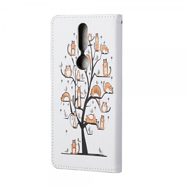Nokia 2.4 Etui Motiv Glittrende Katter i Träd