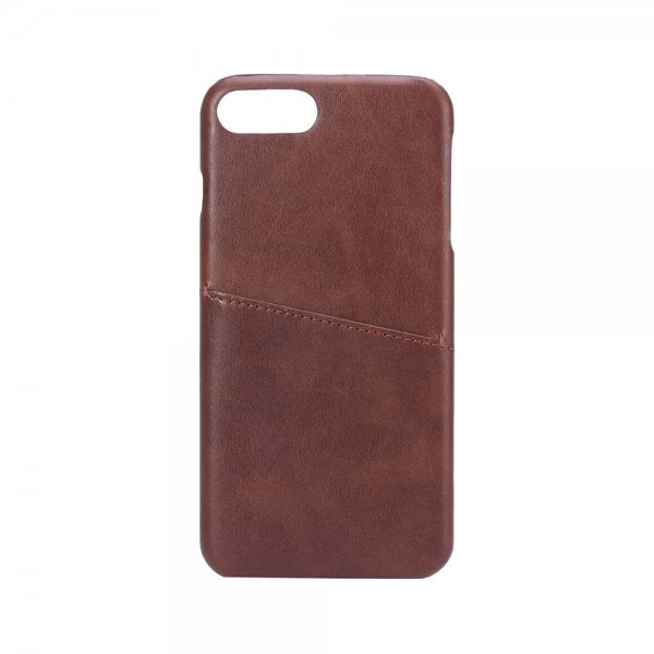 Onsala iPhone 6/6S Plus/iPhone 7 Plus/iPhone 8 Plus Deksel med en Kortlomme Brun