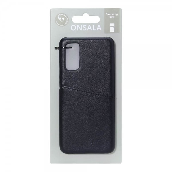 Onsala Samsung Galaxy S20 Deksel med en Kortlomme Svart