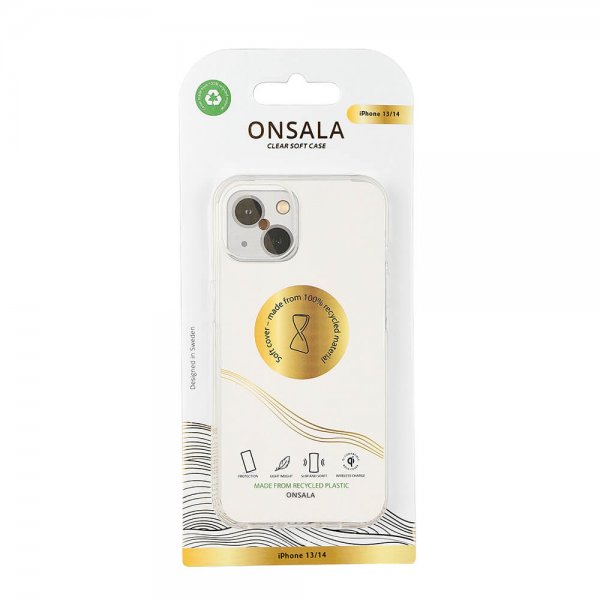 Onsala iPhone 13/iPhone 14 Deksel Resirkulert TPU Transparent