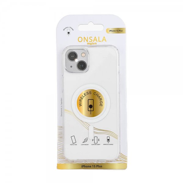 Onsala iPhone 15 Plus Deksel MagSeries Transparent