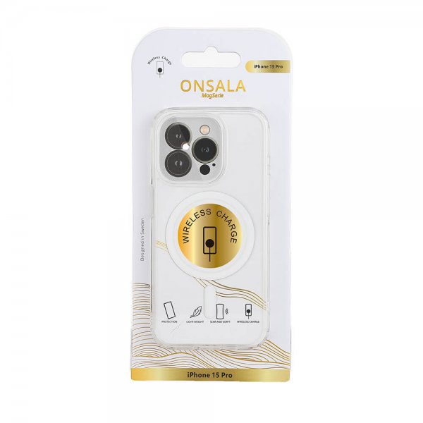 Onsala iPhone 15 Pro Deksel MagSeries Transparent