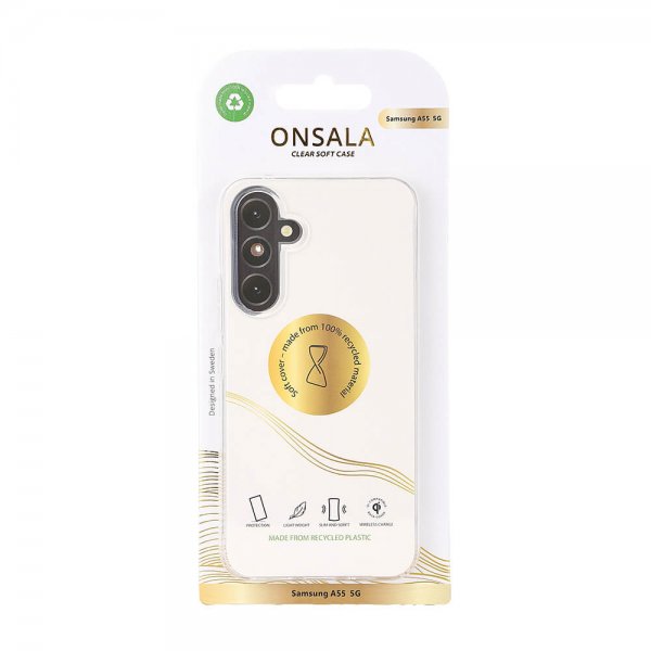 Onsala Samsung Galaxy A55 Deksel Resirkulert TPU Transparent