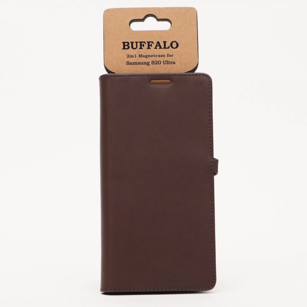 Buffalo Samsung Galaxy S20 Ultra Etui 2in1 Magnet Case Brun