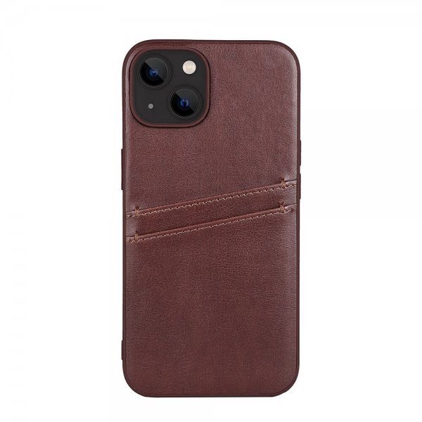 Buffalo iPhone 13/iPhone 14 Deksel Backcover with Card Slots Brun