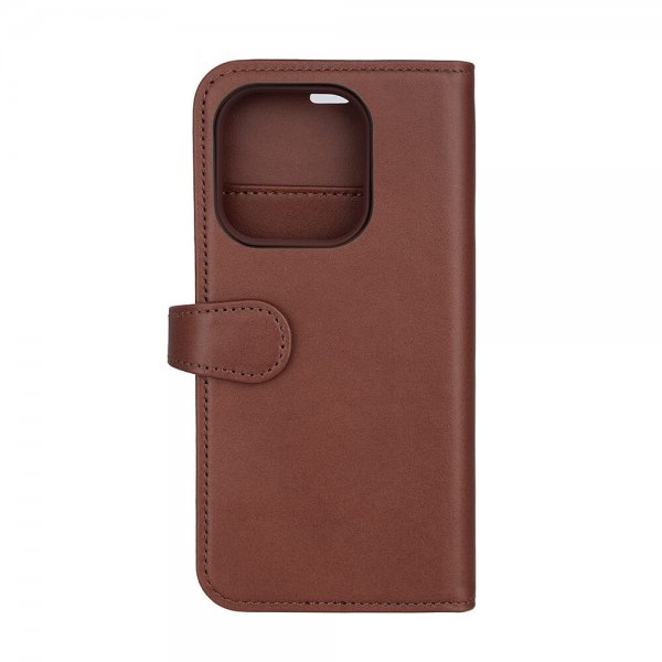 Buffalo iPhone 15 Pro Etui 3 Kortlomme Avtakbart deksel MagSeries Brun