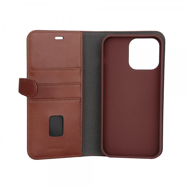 Buffalo iPhone 15 Pro Max Etui 3 Kortlomme Avtakbart deksel MagSeries Brun