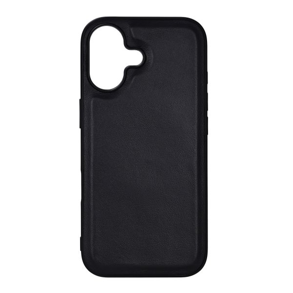 Buffalo iPhone 17 Deksel Ekte skinn MagSeries Svart