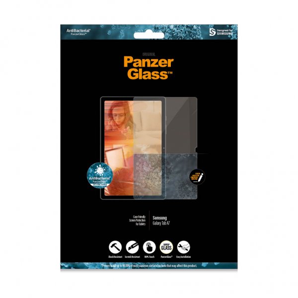 PanzerGlass Samsung Galaxy Tab A7 Skjermbeskytter Case friendly