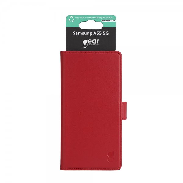 Gear Samsung Galaxy A55 Etui 3 Kortlomme Rød