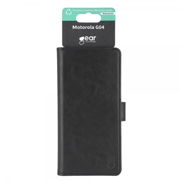 Gear Motorola Moto G04 Etui 3 Kortlomme Svart