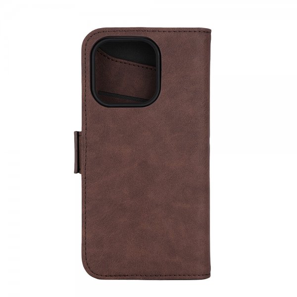 Gear iPhone 15 Pro Etui 3 Kortlomme MagSeries Brun