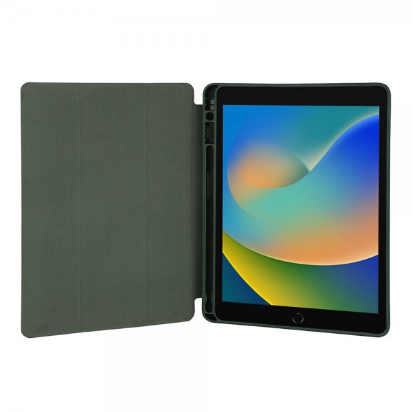 Gear iPad 10.2 (gen 7/8/9) Etui Trifold Stand Folio Grønn