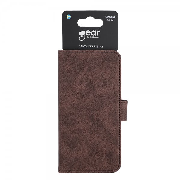 Gear Samsung Galaxy S23 Etui med Kortlomme Brun