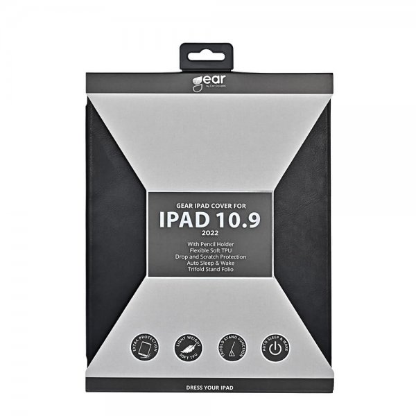 Gear iPad 10.9 (gen 10)/iPad 11 (A16) Etui Pennholder Svart
