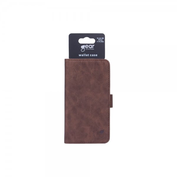 Gear iPhone 11 Pro Max Etui Mobile Wallet Nubuck Brun