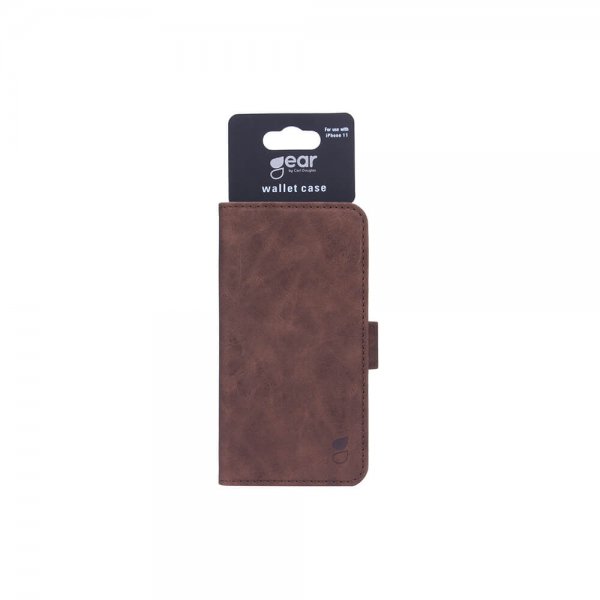 Gear iPhone 11 Etui Mobile Wallet Nubuck Brun