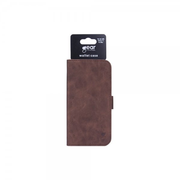 Gear iPhone 12 Pro Max Etui Mobile Wallet Nubuck Brun
