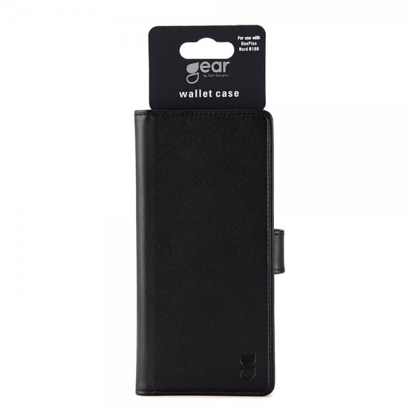 Gear OnePlus Nord N100 Etui 3 Kortlomme Svart