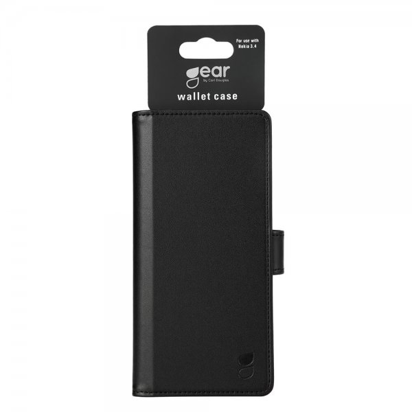Gear Nokia 3.4 Etui 3 Kortlomme Svart