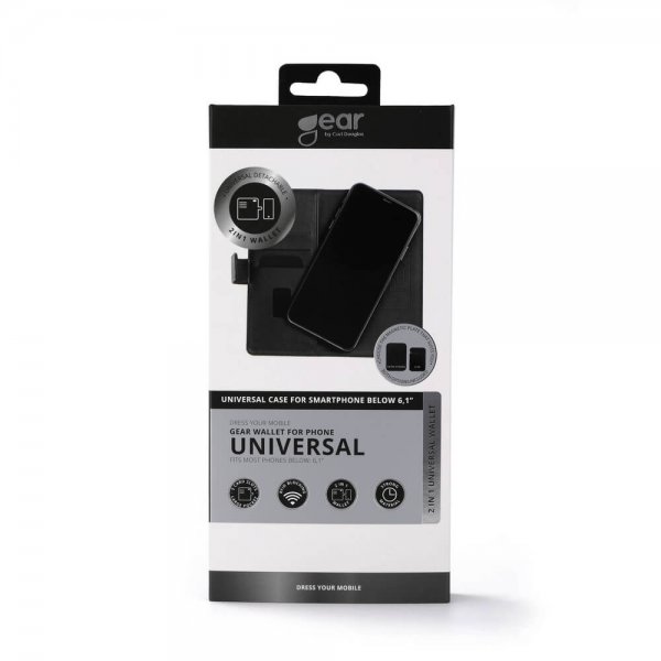 Gear Mobilfodral Universal Klister/Magnet 6.1" Svart.