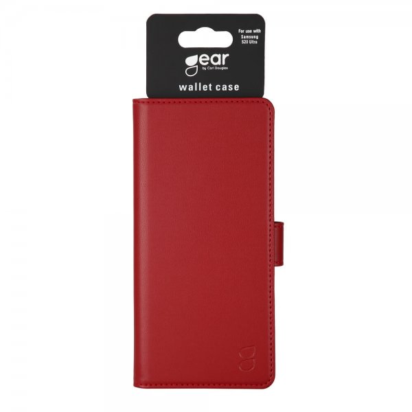 Gear Samsung Galaxy S20 Ultra Etui 3 Kortlomme Rød