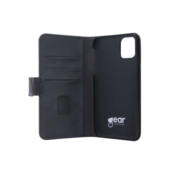 Gear iPhone 11 Etui 3 Kortlomme Avtakbart deksel Svart